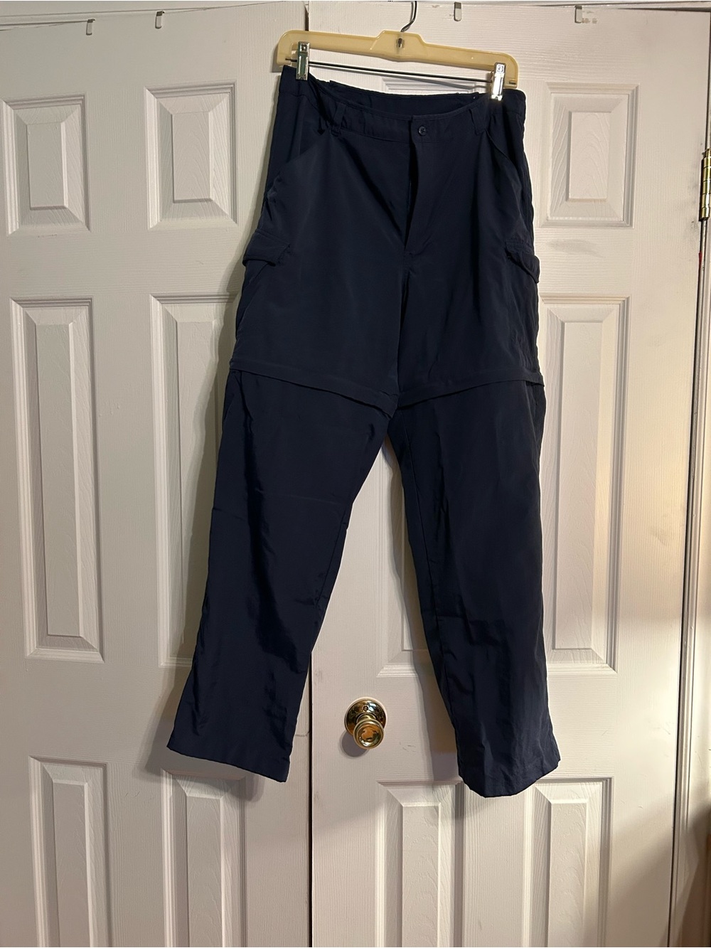 Columbia Omni-Dry Womens Convertible Zip-Off Hiking Pants Navy M